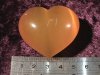 Heart - Fibre Optic - Yellow - 45mm