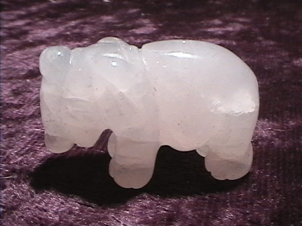Figurine - Elephant - Rose Quartz - 25mm