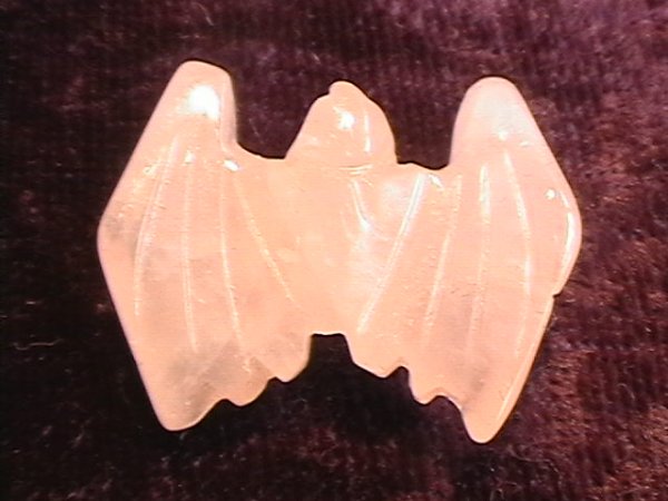 Figurine - Bat - Rose Quartz - 25mm