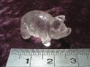 Figurine - Pig - Quartz - 25mm
