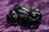 Figurine - Frog - Black Obsidian - 50mm
