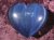 Heart - Fibre Optic - Dark Blue - 45mm
