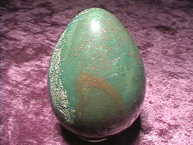 Egg - Bloodstone - 50mm - Click Image to Close