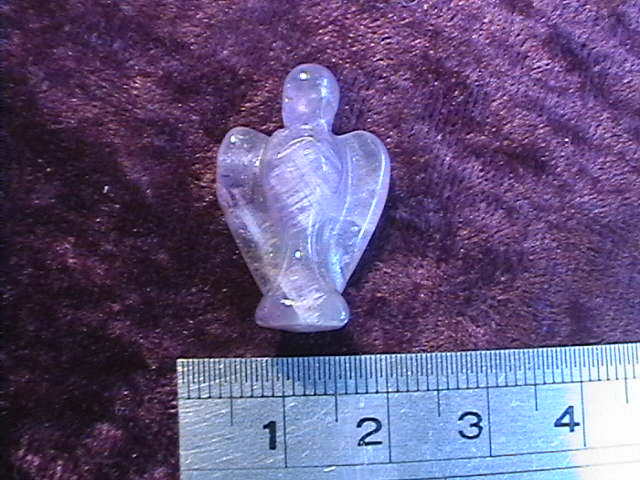 Figurine - Angel - Amethyst - 25mm - Click Image to Close