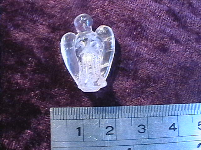 Figurine - Angel - Quartz - 25mm - Click Image to Close