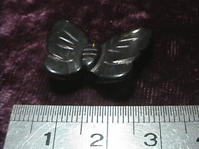 Figurine - Butterfly - Hematite - 25mm - Click Image to Close