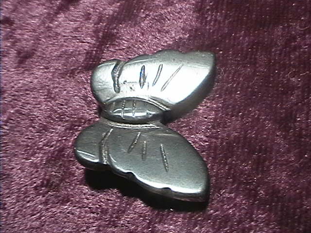 Figurine - Butterfly - Hematite - 25mm - Click Image to Close