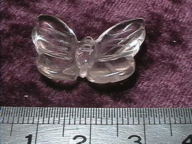 Figurine - Butterfly - Quartz - 25mm - Click Image to Close