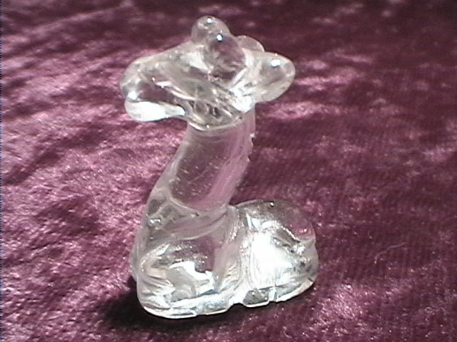 Figurine - Giraffe - Quartz - 25mm - Click Image to Close
