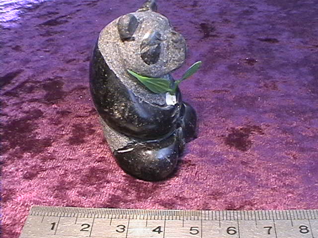 Figurine - Panda - Obsidian - 50mm - Click Image to Close