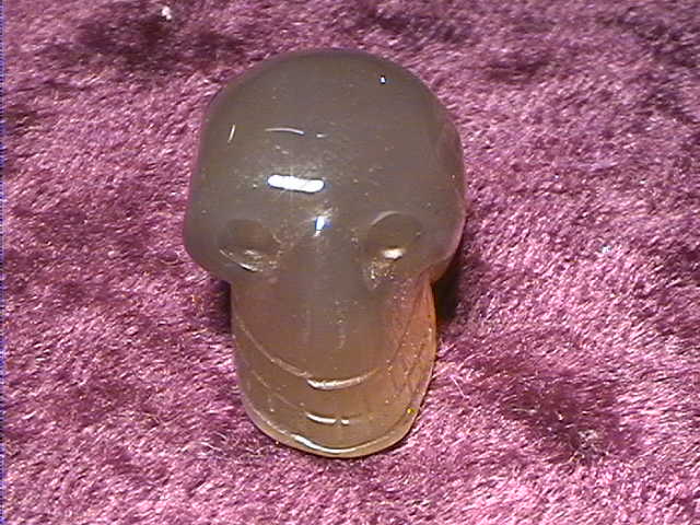Figurine - Skull - Carnelian - 25mm - Click Image to Close