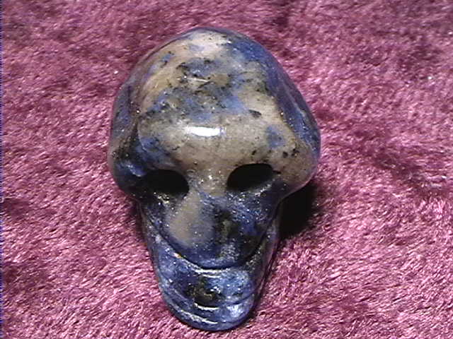Figurine - Skull - Sodalite - 25mm - Click Image to Close