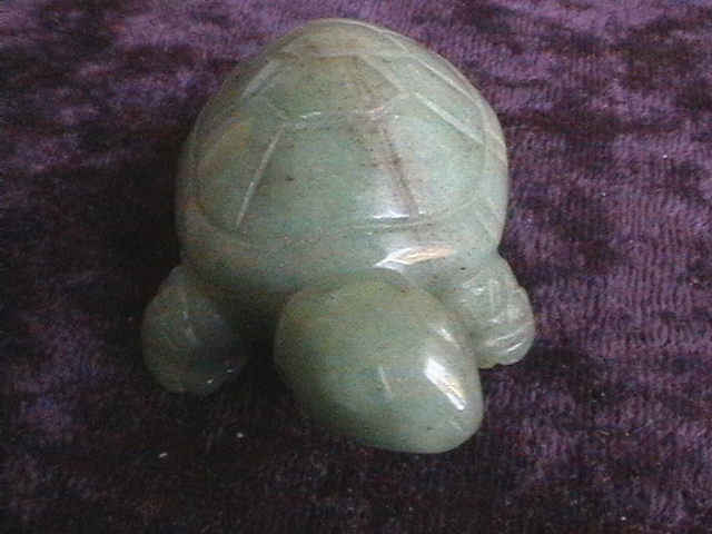 Figurine - Tortoise - Aventurine - 50mm - Click Image to Close