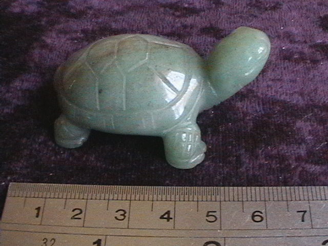 Figurine - Tortoise - Aventurine - 50mm - Click Image to Close
