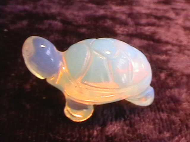 Figurine - Tortoise - Opalite - 25mm - Click Image to Close