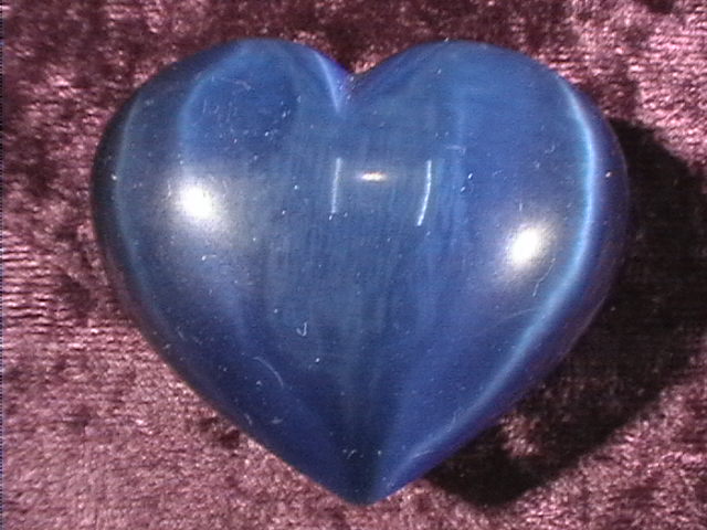 Heart - Fibre Optic - Dark Blue - 45mm - Click Image to Close