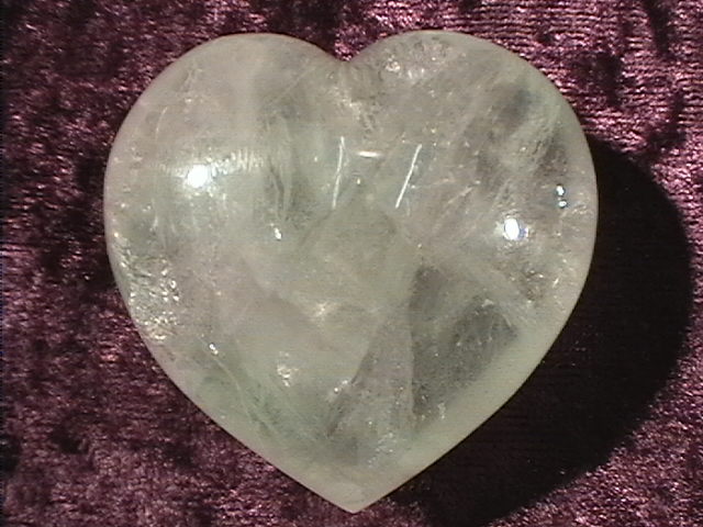 Heart - Fluorite - 45mm - Click Image to Close