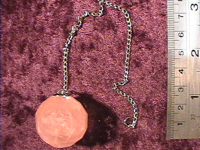 Pendulum - Ball - Rose Quartz - Click Image to Close