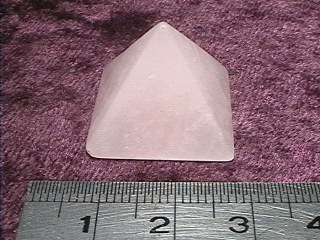 Pyramid - Rose Quartz - 20mm - Click Image to Close