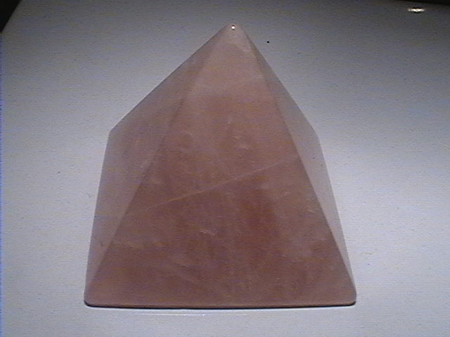 Pyramid - Rose Quartz - 50mm - Click Image to Close
