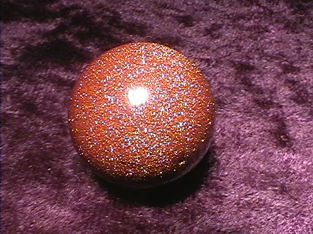 Sphere - Goldstone - 20mm - Click Image to Close