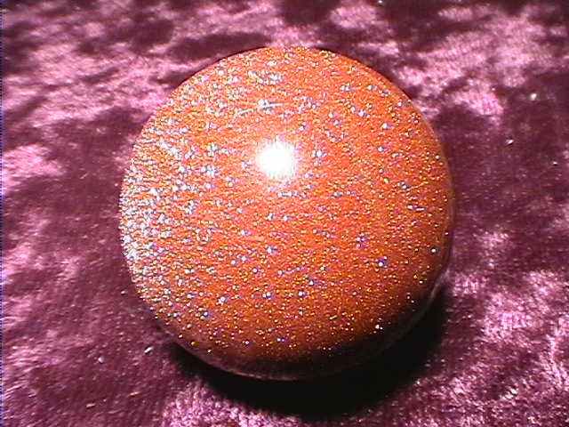 Sphere - Goldstone - 30mm - Click Image to Close