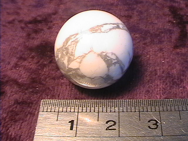 Sphere - Howlite - 20mm - Click Image to Close