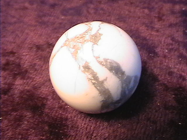 Sphere - Howlite - 20mm - Click Image to Close