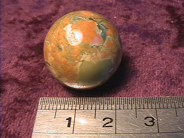 Sphere - Jasper - Rainforrest - (Rhyolite) 20mm - Click Image to Close