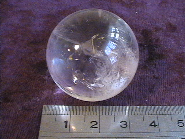 Sphere - Quartz - 30mm - Click Image to Close