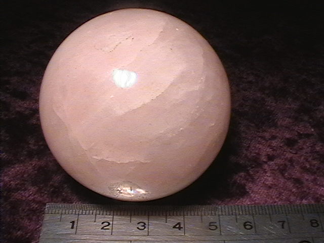 Sphere - Rose Quartz - 50mm - Click Image to Close