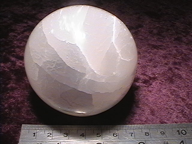 Sphere - Selenite - 70mm - Click Image to Close