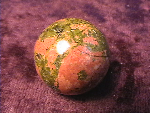 Sphere - Unakite - 20mm - Click Image to Close