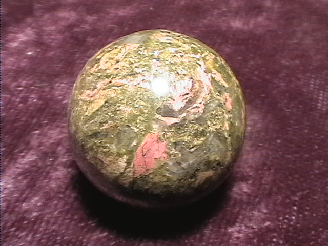 Sphere - Unakite - 40mm - Click Image to Close