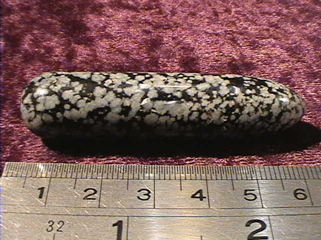 Wand - Snowflake Obsidian - Point - Click Image to Close